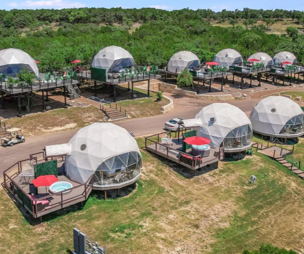OED Glamping Company founder Jerry Lee Jr at a project site